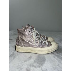 Women’s Converse Chuck Taylor All Star PINK Metallic Hi Top Sneakers US 7